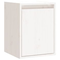 Greatstore 2 darab fehér tömör fenyőfa faliszekrény 100 x 30 x 35 cm