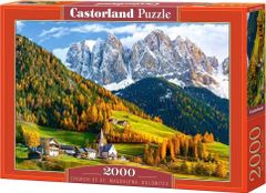 Castorland Puzzle Szent Magdolna templom, Dolomitok 2000 db