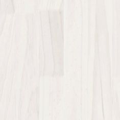 Greatstore négyszintes fehér tömör fenyőfa könyvszekrény 40 x 30 x 140 cm