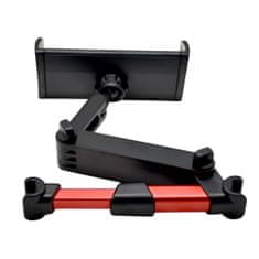 MISURA Autóba való összecsukható tablet- és mobiltelefon tartó-BLACK/RED