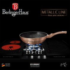 Berlingerhaus Wok márványfelülettel 28 cm Rosegold Metallic Line BH-1512