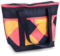 Spokey ACAPULCO thermo táska, rózsaszín-kék-sárga, 39x15x27 cm