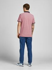 Jack&Jones 2 PACK - férfi pólóing JJEPAULOS Slim Fit 12191216 Rio Red Denim Blue (Méret L)