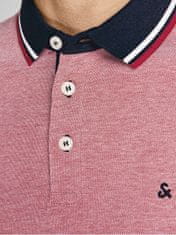 Jack&Jones 2 PACK - férfi pólóing JJEPAULOS Slim Fit 12191216 Rio Red Denim Blue (Méret XXL)