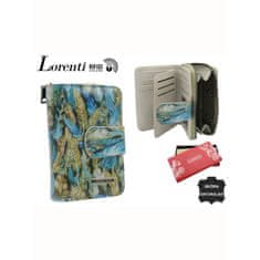 Lorenti Női pénztárca mintás bőr PURY zöld 76115-HYM-RFID_386756 Univerzális