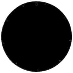 shumee fekete kerek vas tükör beltéri használatra 60 x 3 cm