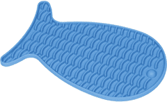 Nobby Szilikon tál "Fish" 23x13,5cm kék