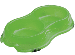 Nobby Műanyag dupla tál zöld 2x325ml