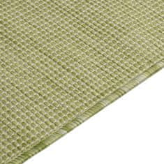 shumee zöld lapos szövésű kültéri szőnyeg 100 x 200 cm