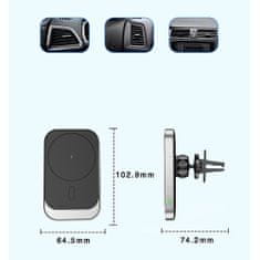 Tech-protect CW19 MagSafe autós telefontartó, fekete