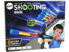 Lean-toys Sport íj nagy hatótávolságú 6 lövés gyerekeknek Kék és fekete