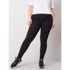 BASIC FEEL GOOD Női leggings csíkos plus size CHARLOTTA fekete és ezüst csíkokkal RV-LG-6303.64_360814 3XL