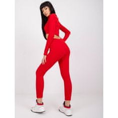 RUE PARIS Női bordázott leggings Caviana RUE PARIS vörös RV-LG-7533.08_383026 XS