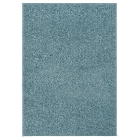 shumee kék rövid szálú szőnyeg 240 x 340 cm
