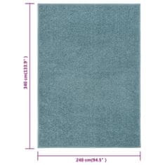 shumee kék rövid szálú szőnyeg 240 x 340 cm