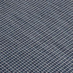 shumee kék lapos szövésű kültéri szőnyeg 140 x 200 cm