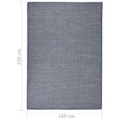 shumee kék lapos szövésű kültéri szőnyeg 160 x 230 cm