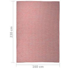 shumee piros lapos szövésű kültéri szőnyeg 160 x 230 cm