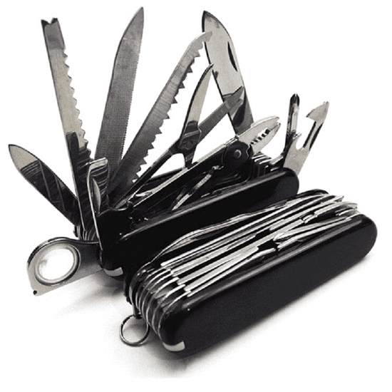 Multifunkciós összecsukható kés-Fekete