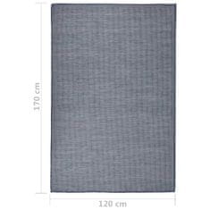 shumee kék lapos szövésű kültéri szőnyeg 120 x 170 cm