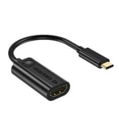 Choetech HUB-H04 adapter USB-C Thunderbolt 3 / HDMI 2.0 4K 60Hz M/F, fekete