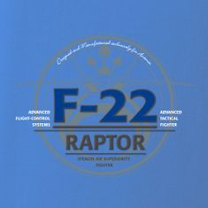 ANTONIO T-Shirt vadászgéppel F-22 RAPTOR, L