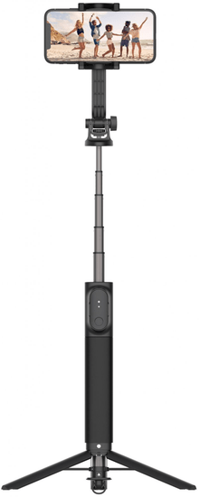 FIXED Szelfibot Snap XL állvánnyal és vezeték nélküli kioldóval, 1/4" csavar, fekete, FIXSN-XL-BK