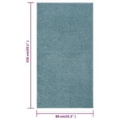 shumee kék rövid szálú szőnyeg 80 x 150 cm