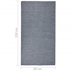 shumee kék lapos szövésű kültéri szőnyeg 80 x 150 cm