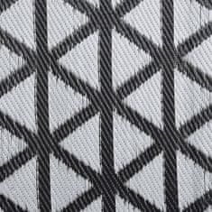 Vidaxl fekete PP kültéri szőnyeg 80 x 250 cm 317006