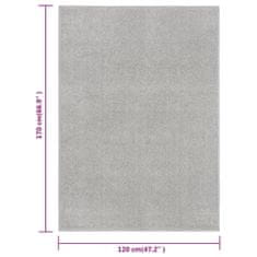 shumee világosszürke rövid szálú szőnyeg 120 x 170 cm