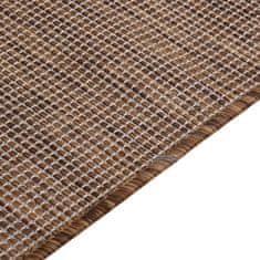 shumee barna lapos szövésű kültéri szőnyeg 120 x 170 cm