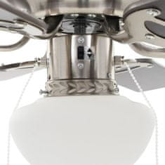 Greatstore díszes mennyezeti ventilátor lámpával 82 cm sötétbarna