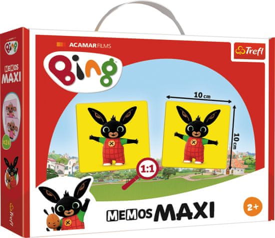 Trefl Pexeso Maxi Bing nyuszi, 24 darabos társasjáték