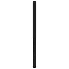 shumee 2 db fekete állítható fém munkapadváz 55 x (69-95,5) cm