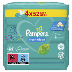 Pampers Nedves törlőkendő Fresh Clean 4x52db
