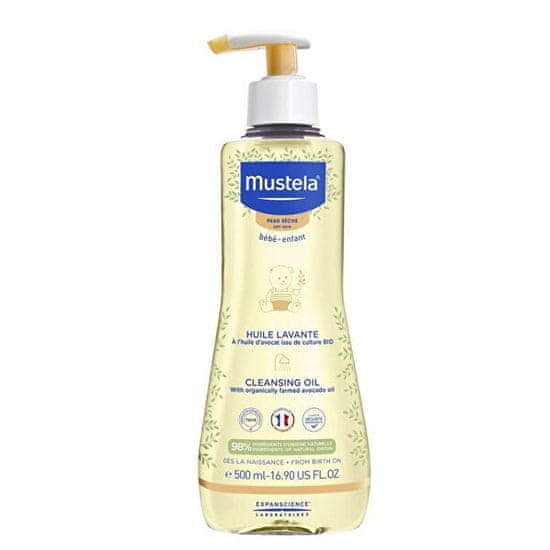 Mustela Baba zuhany és fürdőolaj száraz bőrre (Cleansing Oil) 500 ml