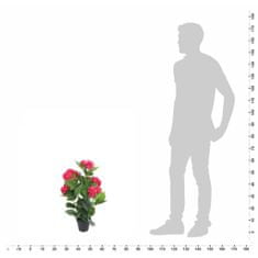 shumee műhortenzia virágcseréppel 60 cm piros