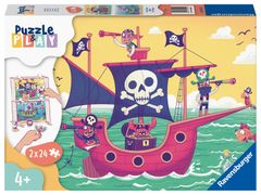 Ravensburger Puzzle & Play Pirates and the Earth in the view, 2x24 darab