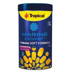 TROPICAL Marine Power Probiotic Soft Formula Size L - 250ml/130g süllyedő granulátum táp mindenevő tengeri halak számára Bacillus subtilis probiotikummal