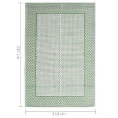 shumee zöld PP kültéri szőnyeg 160x230 cm