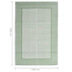 shumee zöld PP kültéri szőnyeg 140x200 cm