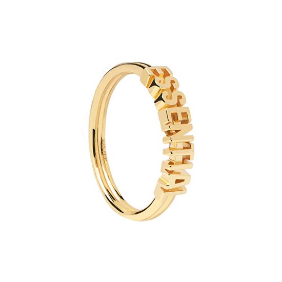 PDPAOLA Elegáns aranyozott gyűrű ESSENTIAL Gold AN01-608