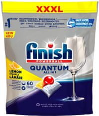 Finish Quantum All in 1 mosogatógép kapszula Lemon Sparkle, 60 db