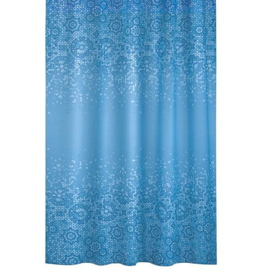 Fürdőszoba függöny - 180x200 cm - Mozaik kék