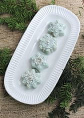 NordicWare Forma hat kis FAGYASZTOTT cupcake-hez, kék hópelyhek formájában