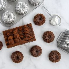 NordicWare Forma hat kis ezüst karácsonyi cupcake-hez