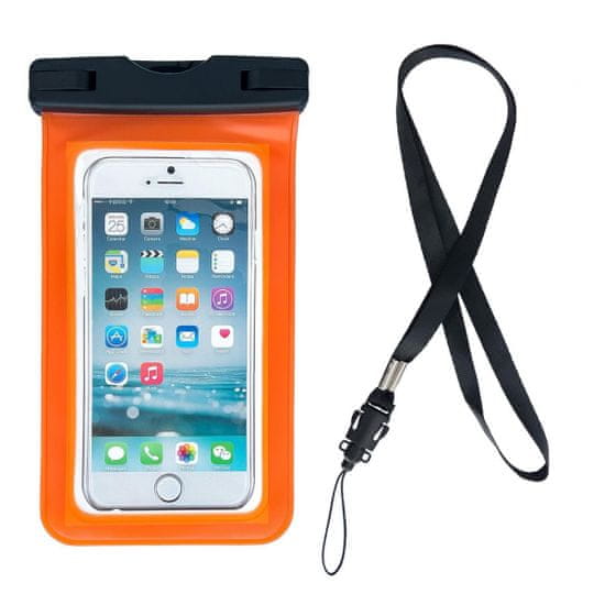MG Swimming Bag vízálló telefontok 6.7'', narancssárga