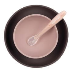 Nattou Étkező szilikon készlet 3 db lila-rózsaszín BPA nélkül