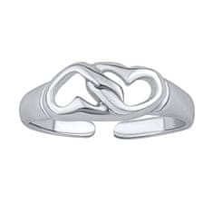Silvego Acana PRM12186R nyitott szívű ezüst lábgyűrű
